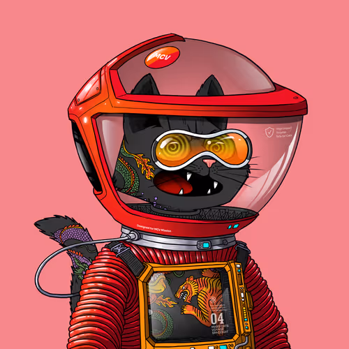 Mars Cat in Spacesuit #567