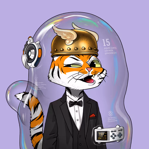Mars Cat in Spacesuit #724