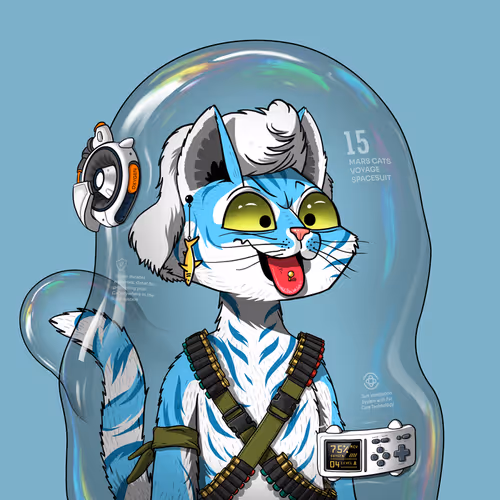 Mars Cat in Spacesuit #1874