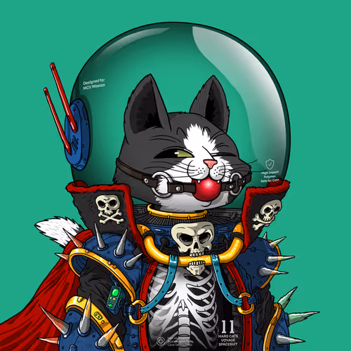 Mars Cat in Spacesuit #1487