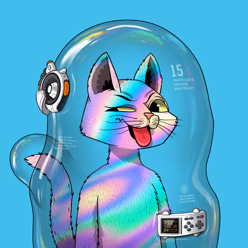 Mars Cat in Spacesuit #1317