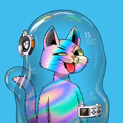 Mars Cat in Spacesuit #1317