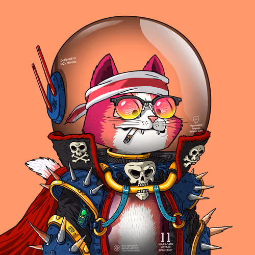 Mars Cat in Spacesuit #332