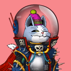 Mars Cat in Spacesuit #1900