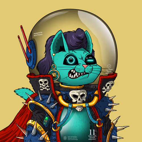 Mars Cat in Spacesuit #1524