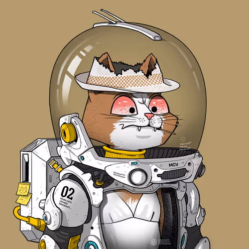 Mars Cat in Spacesuit #1074