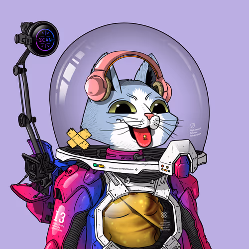 Mars Cat in Spacesuit #894