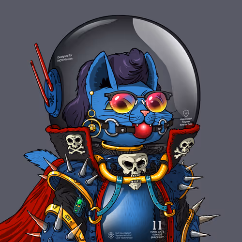 Mars Cat in Spacesuit #1516
