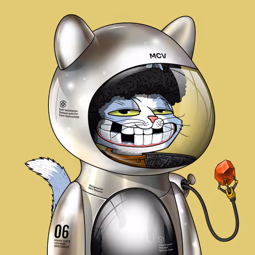 Mars Cat in Spacesuit #132