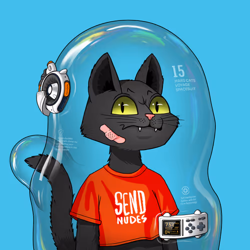Mars Cat in Spacesuit #1001