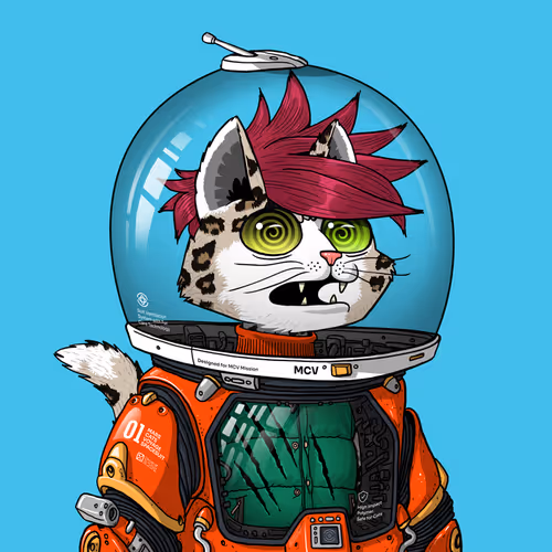 Mars Cat in Spacesuit #1692