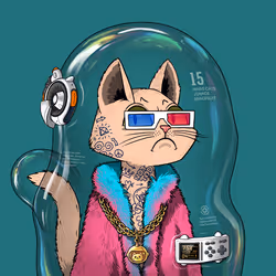 Mars Cat in Spacesuit #1784
