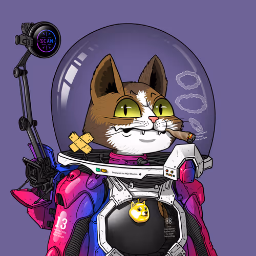 Mars Cat in Spacesuit #1349