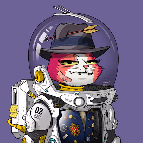 Mars Cat in Spacesuit #1541