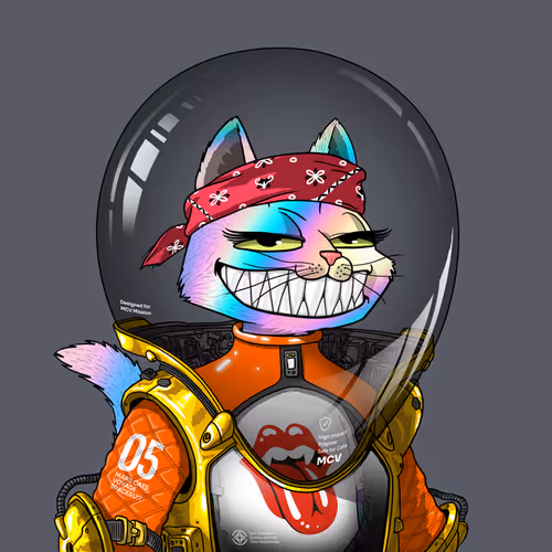Mars Cat in Spacesuit #390