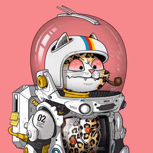 Mars Cat in Spacesuit #1157
