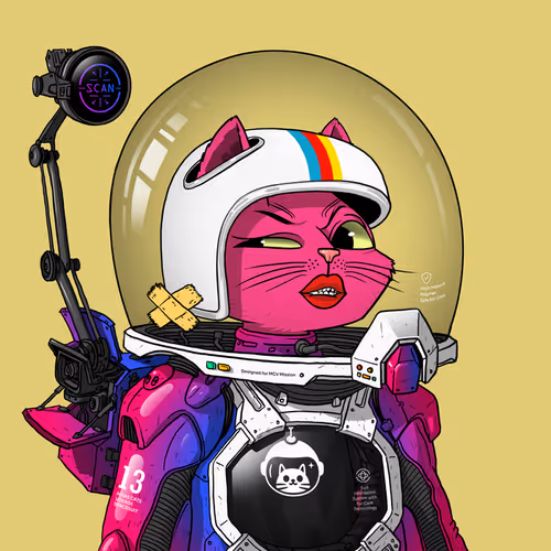 Mars Cat in Spacesuit #721