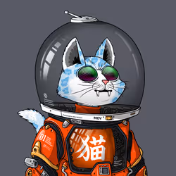 Mars Cat in Spacesuit #516