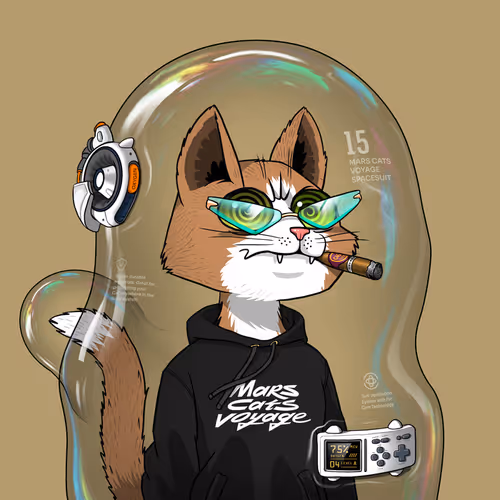 Mars Cat in Spacesuit #1486