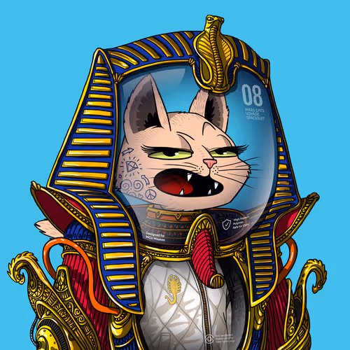 Mars Cat in Spacesuit #1085