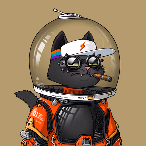 Mars Cat in Spacesuit #1321