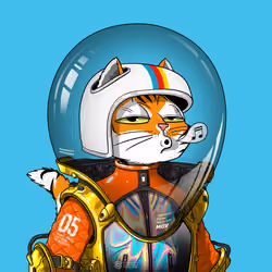 Mars Cat in Spacesuit #1953