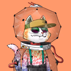 Mars Cat in Spacesuit #1365