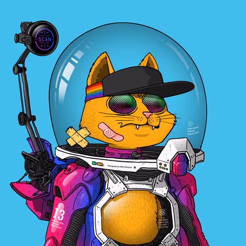 Mars Cat in Spacesuit #1583