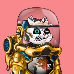 Mars Cat in Spacesuit #1392