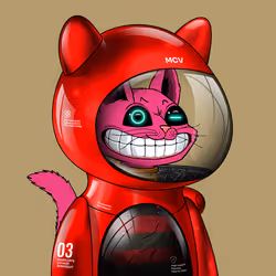 Mars Cat in Spacesuit #991