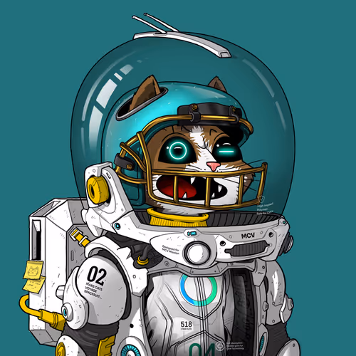 Mars Cat in Spacesuit #421