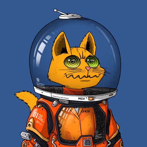 Mars Cat in Spacesuit #1356