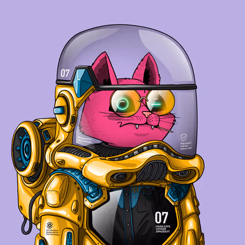 Mars Cat in Spacesuit #551