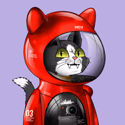 Mars Cat in Spacesuit #292