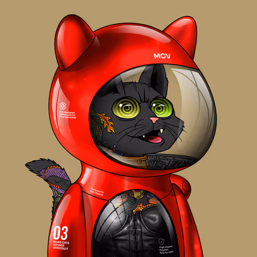 Mars Cat in Spacesuit #1968