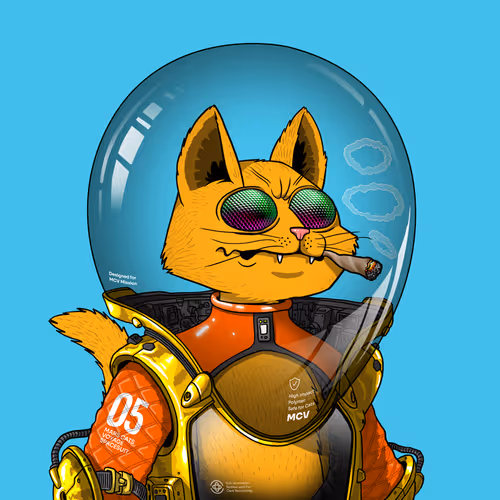 Mars Cat in Spacesuit #1026