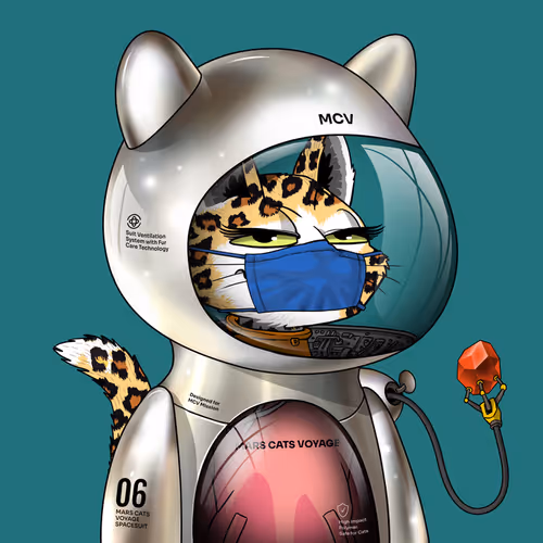 Mars Cat in Spacesuit #103