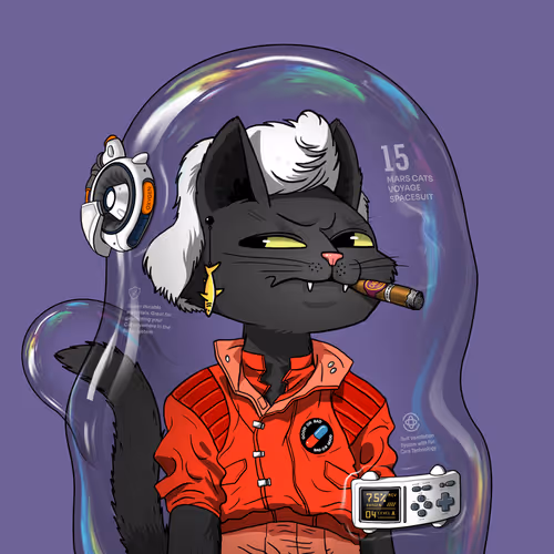 Mars Cat in Spacesuit #1005