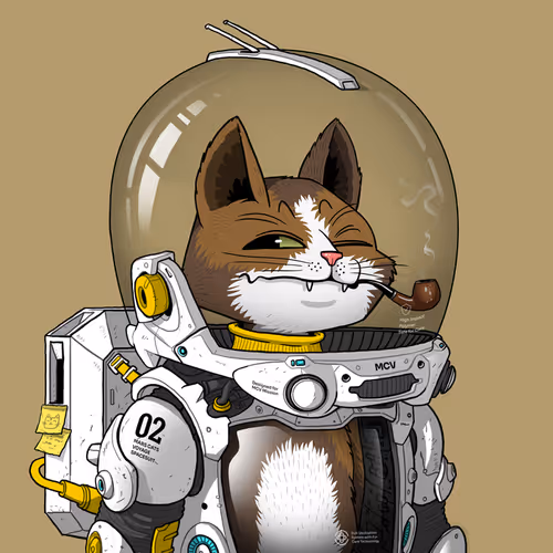 Mars Cat in Spacesuit #886