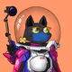 Mars Cat in Spacesuit #1569
