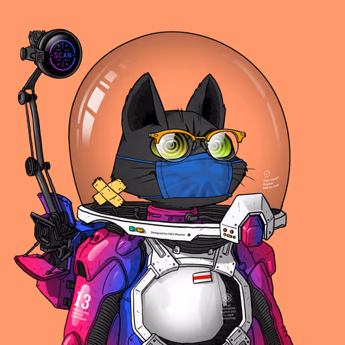 Mars Cat in Spacesuit #1569