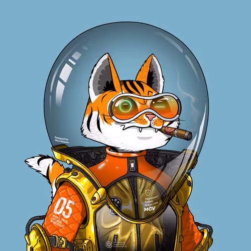 Mars Cat in Spacesuit #347