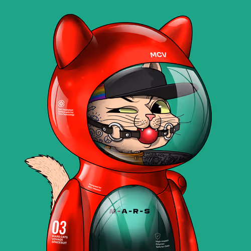 Mars Cat in Spacesuit #921
