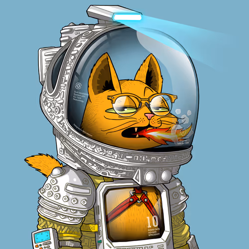 Mars Cat in Spacesuit #1938