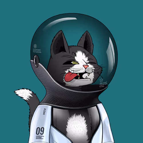Mars Cat in Spacesuit #321