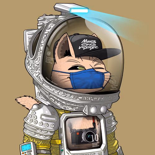 Mars Cat in Spacesuit #343