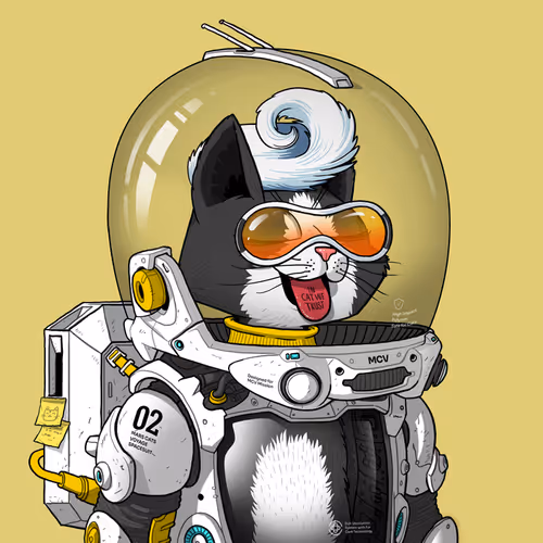 Mars Cat in Spacesuit #1596