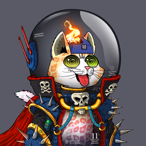 Mars Cat in Spacesuit #1822