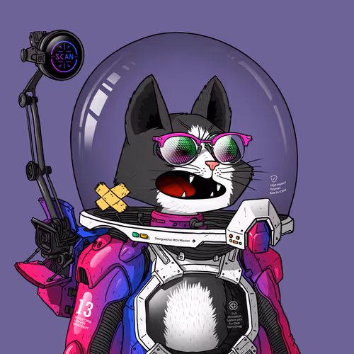 Mars Cat in Spacesuit #1744