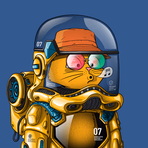 Mars Cat in Spacesuit #1492